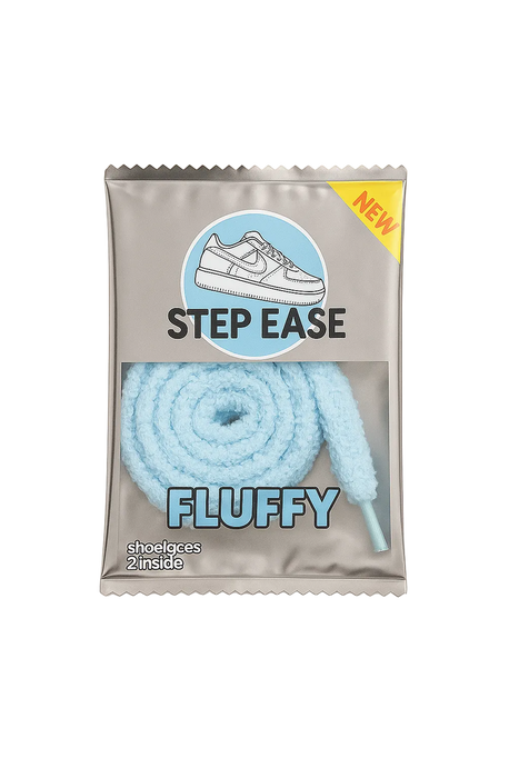 Fluffy Laces - Light Blue