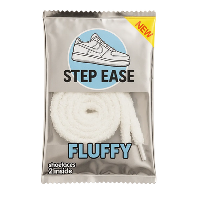 Fluffy Laces - White