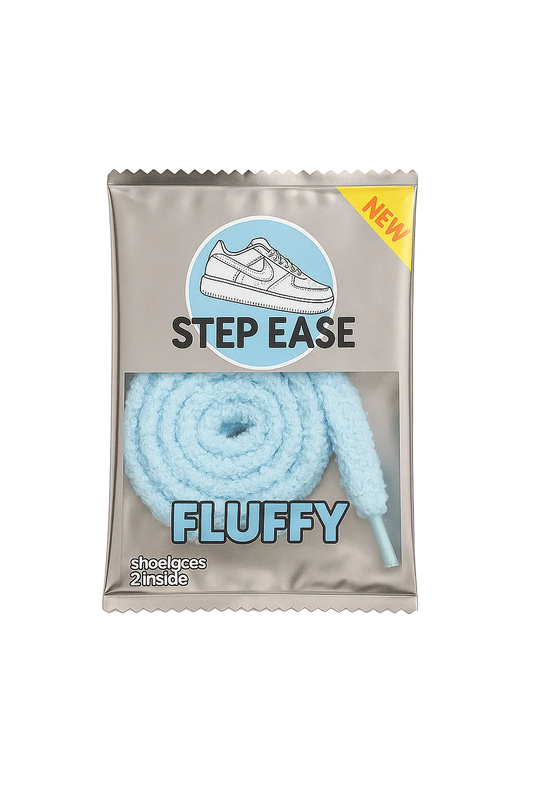 Fluffy Laces - Light Blue