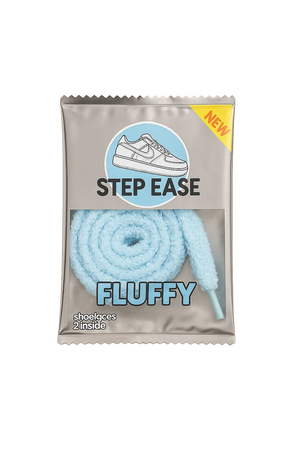 Fluffy Laces - Light Blue