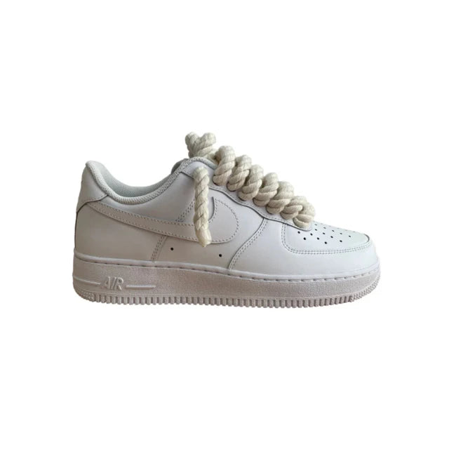 AF1 WHITE | BEIGE LACES