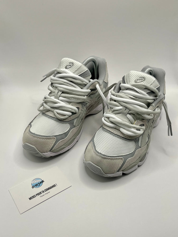 NYC "GREY" DOUBLE LACES